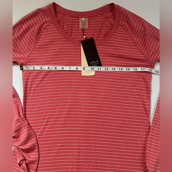 NWT Calia by Carrie Underwood Everyday LS Tee Color:Rusty Rose/Peach Whip Size L - Picture 5 of 10